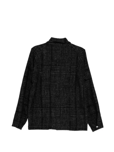 Ma+ Check-pattern Two-pocket Shirt Jacket In Multi