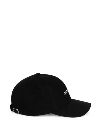Paramidonna Slogan-embroidered Cap In Black