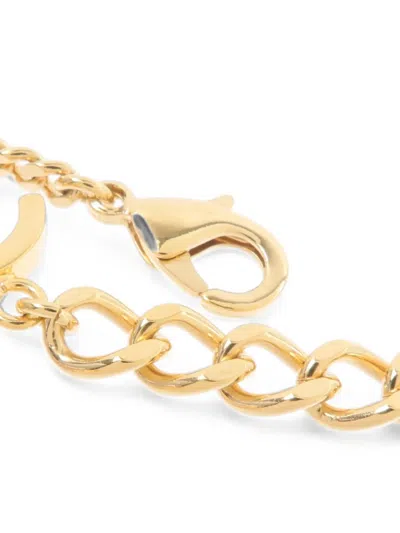 Pre-owned Chanel Interlocking-cc Necklace In Gold