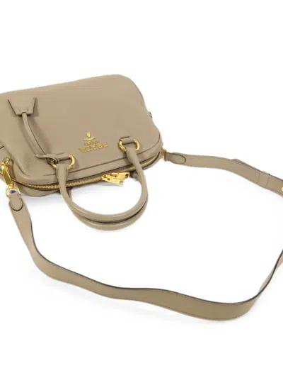Pre-owned Prada Leather Shoulder Bag In Neutral