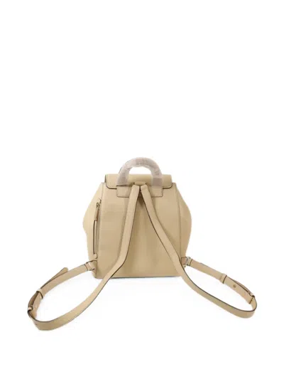 Pre-owned Kate Spade Grained Leather Backpack In Neutral