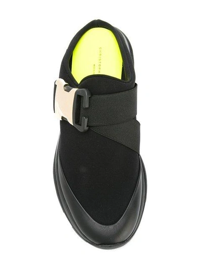 Shop Christopher Kane Safety Buckle Sneakers