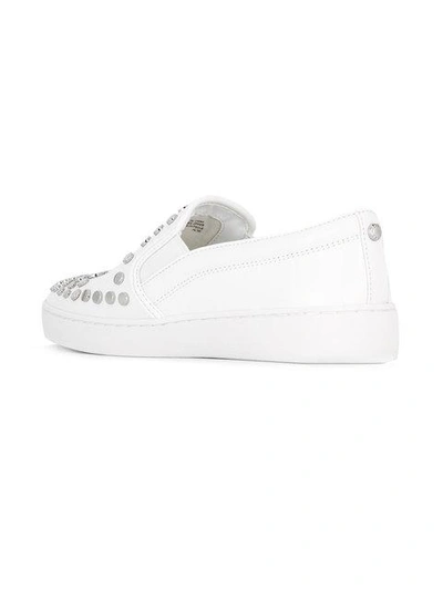 Shop Michael Michael Kors Studded Slip-on Sneakers