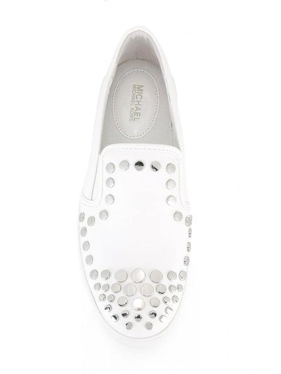 Shop Michael Michael Kors Studded Slip-on Sneakers