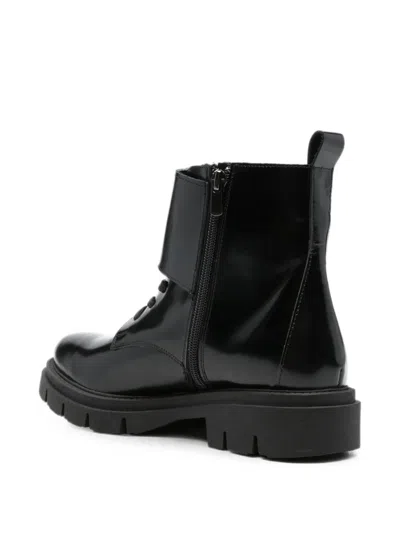 Sergio Moretti Firenze Buckle-strap Ankle Boots In Black