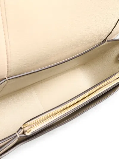 Pre-owned Celine Medium Frame Leather Shoulder Bag In Neutral