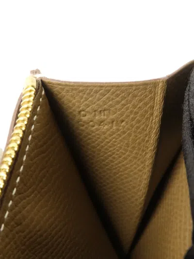 Pre-owned Hermes Constance Wallet In Gray