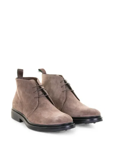 Franco Fedele Desert Boots In Brown