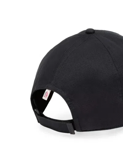 Moncler Grenoble Baseball Logo-embroidered Cotton Baseball Cap In Red