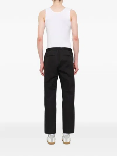 Juunj Drawstring Elasticated Trousers In Black