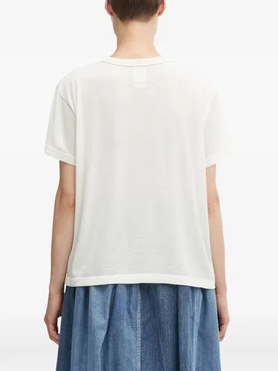 Visvim Logo-print T-shirt In White