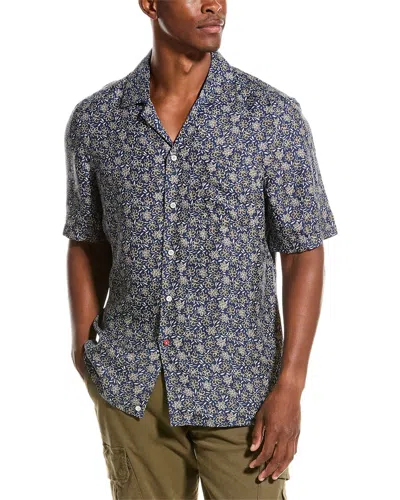 Isaia Silk Shirt In Blue