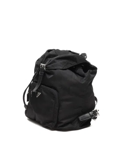 Prada Tessuto Backpack In Black
