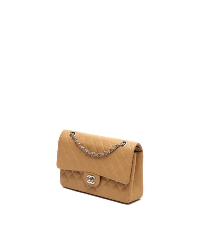 Chanel Classic Medium Double Flap Bag In Sand