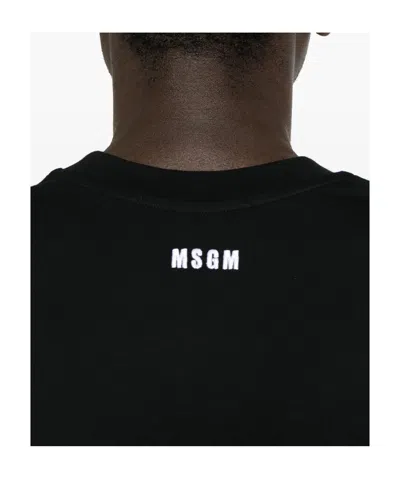 Msgm Mare T-shirt In Black