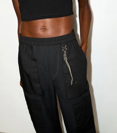 Max & Co . Technical Jersey Trousers In Black