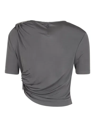 Christopher Esber Draped Top In Gray