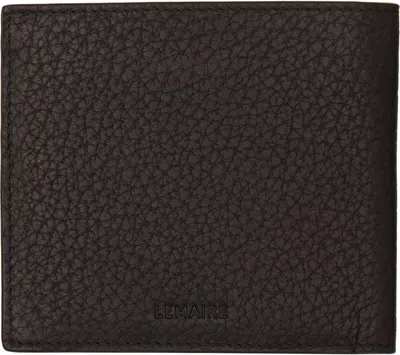 Lemaire Soft Tab Bifold Wallet In Leather In Red