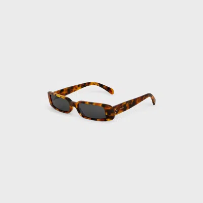 Celine Rectangular S343 Sunglasses In Acetate In White