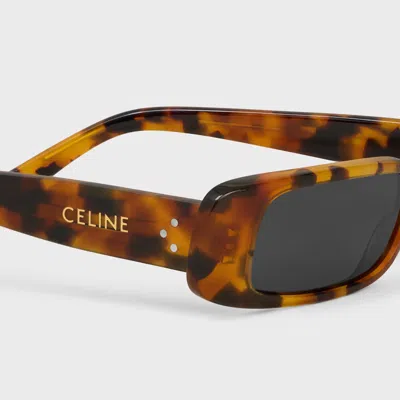 Celine Rectangular S343 Sunglasses In Acetate In White
