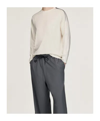 Y-3 Oversized Gradient Stripes Long Sleeve T-shirt In Neutral