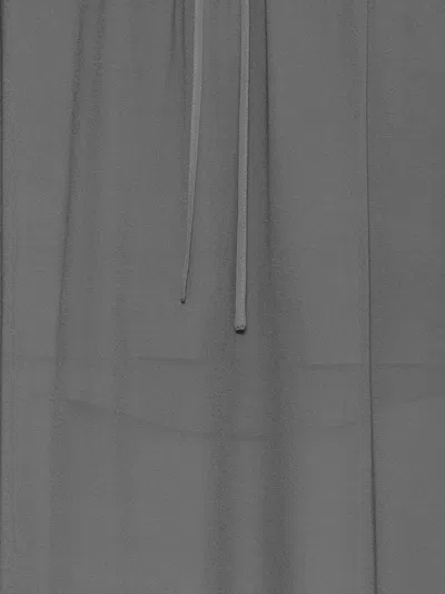 Samsoe & Samsoe Samika Drawstring Sheer-finish Skirt In Gray