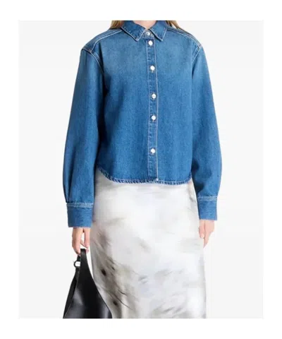 Samsoe & Samsoe Denim Shirt In Blue