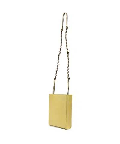 Jil Sander Logo Shoulder Bag In White