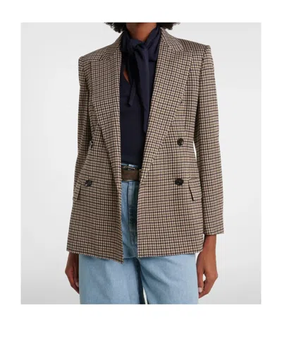 Max Mara Long-sleeved Suit Jacket In Multi