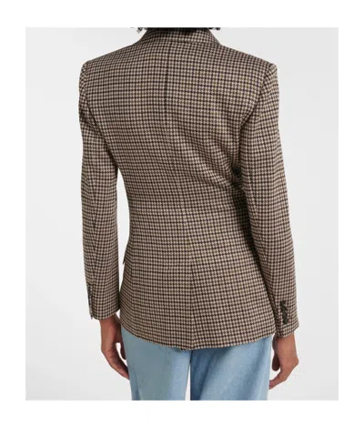 Max Mara Long-sleeved Suit Jacket In Multi