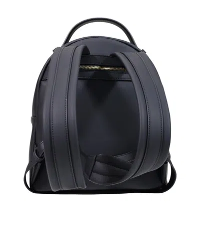 Moschino Zippered Backpack In Black