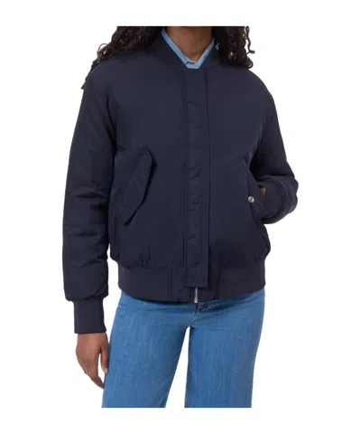 Closed Logo-patch Bomber Jacket In Blue