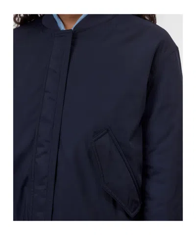 Closed Logo-patch Bomber Jacket In Blue