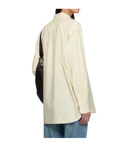 Ssstein Suvin Oversized Regular Collar Shirt In Yellow