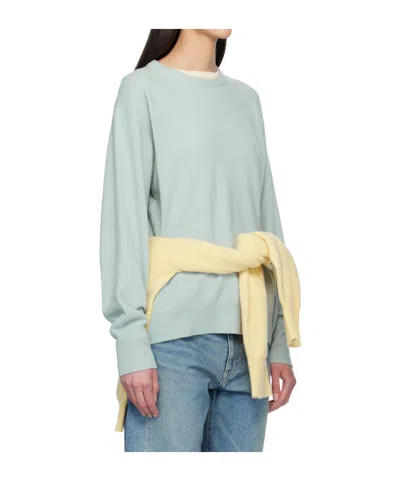 Ssstein Blue Extra Fine Wool Knit Sweater In Green
