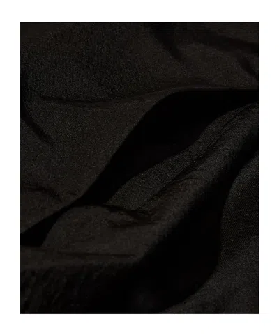 Ssstein Lapel Zip-up Jacket In Black