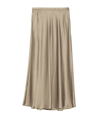 Samsoe & Samsoe Samiley Satin-finish Skirt In Multi
