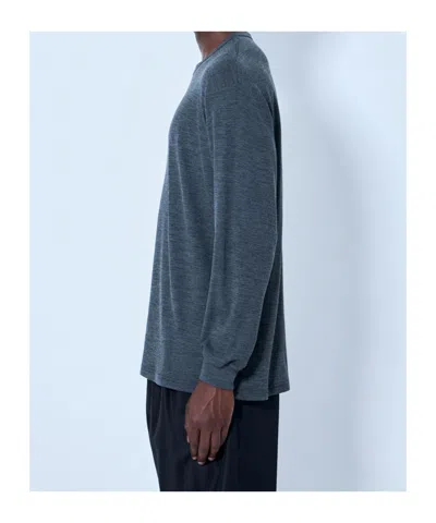 Ssstein Oversized Long Sleeve T-shirt In Blue