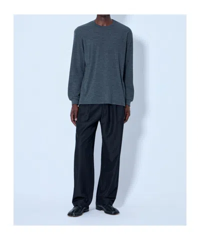 Ssstein Oversized Long Sleeve T-shirt In Blue