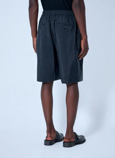 Ssstein Pleated Elasticated-waistband Shorts In Blue