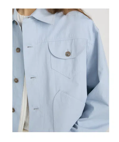 Frame The Utility Jacket In Blue