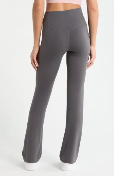 Zella Studio Luxe Bootcut Leggings In Gray