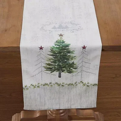 Avanti Trees Table Runner In Green