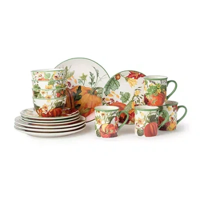 Certified International Harvest Fields 16-pc. Ceramic Dinnerware Set In Multi