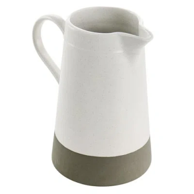 Gibson Milbrook Large 60oz Serving Pitcher In White