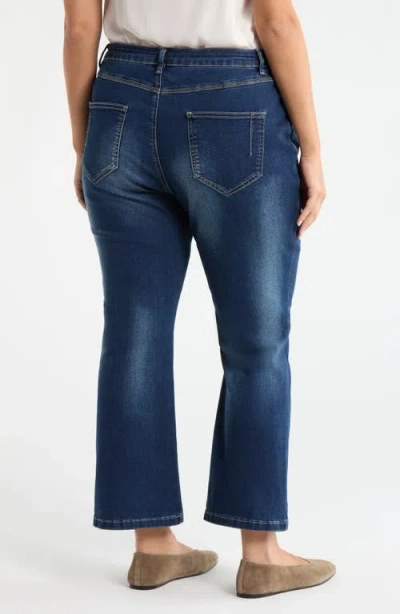 Lyssé Lysse Estelle Pull-on Ankle Flare Jeans In Blue