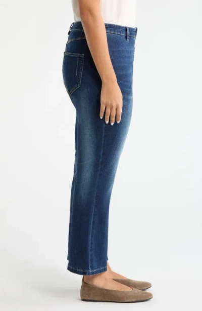 Lyssé Lysse Estelle Pull-on Ankle Flare Jeans In Blue