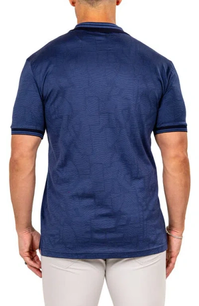 Maceoo Marthy Blue Polo In Blue