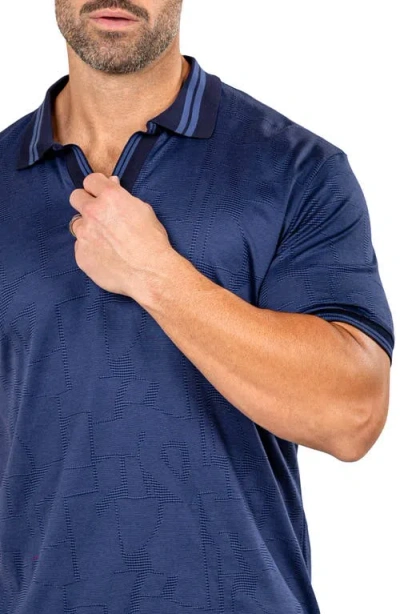 Maceoo Marthy Blue Polo In Blue