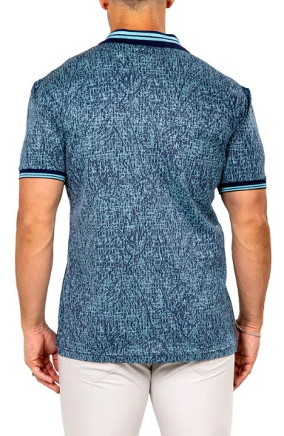 Maceoo Marthy Blue Polo In Blue